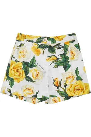 Dolce & Gabbana Shorts De Algodón Con Estampado Floral