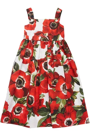 Dolce & Gabbana Vestido De Algodón Estampado