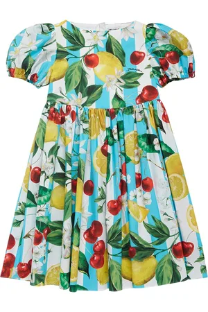 Dolce & Gabbana Vestido De Algodón Estampado
