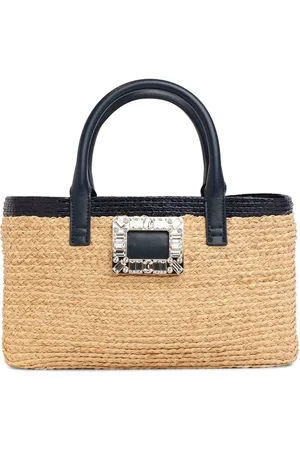 Roger Vivier Bolso Shopping Skate De Rafia