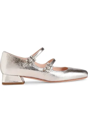 Roger Vivier Salones De Piel Metalizada 25mm
