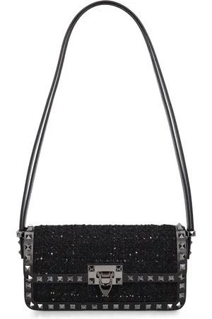 VALENTINO GARAVANI Bolso De Hombro E/w Rockstud De Bouclé