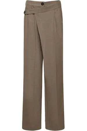 Peter Do Pantalones Anchos De Lana