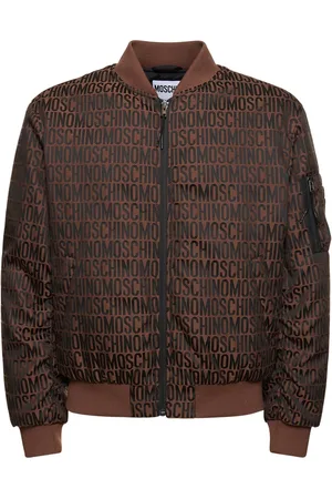 Moschino Chaqueta Bomber De Algodón Con Logo