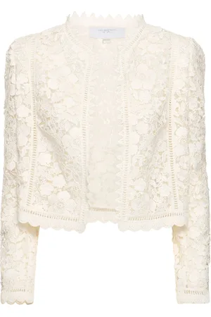 Giambattista Valli Chaqueta De Algodón Macramé