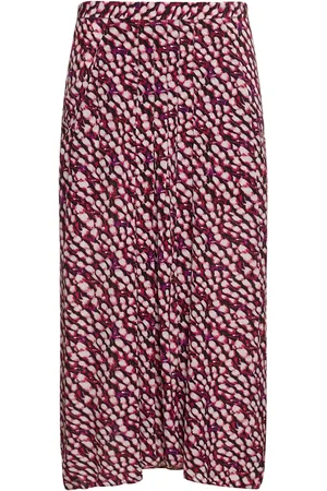 Marant Etoile Falda Larga De Viscosa Con Estampado