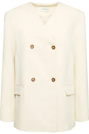Loulou Studio Blazer De Algodón Y Lino