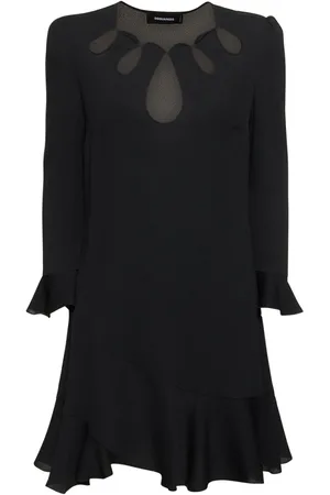 Dsquared2 Vestido Corto De Satén De Seda