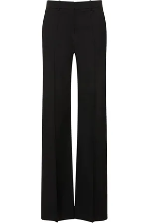 VALENTINO Pantalones Anchos De Lana Y Mohair