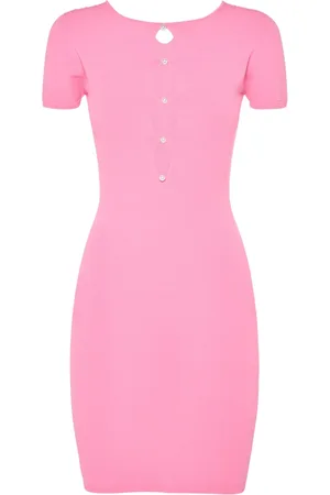 Dsquared2 Vestido Corto De Viscosa Con Perlas