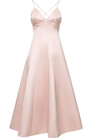 Serafini Vestido Midi De Satén