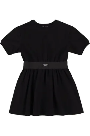 Dolce & Gabbana Vestido De Jersey De Algodón Con Logo