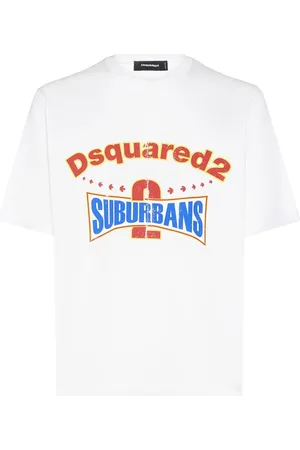 Dsquared2 Camiseta De Algodón Con Logo Estampado
