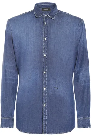 Dsquared2 Camisa De Denim De Algodón