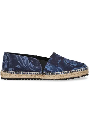 VERSACE Espadrillas De Lona De Algodón Estampadas