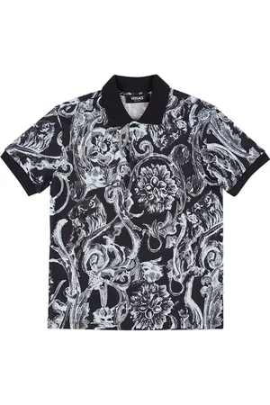 VERSACE Camiseta Polo De Algodón Piqué