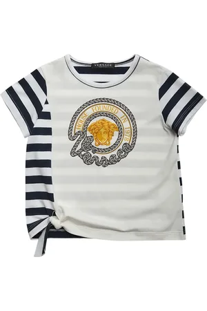 VERSACE Camiseta De Algodón Jersey Estampado