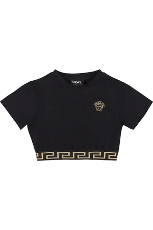 VERSACE Camiseta De Jersey De Algodón Bordada