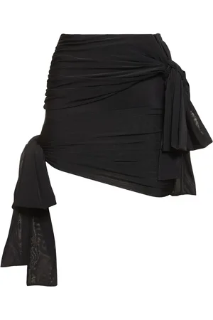 BLUMARINE Minifalda De Jersey Drapeada Con Lazos