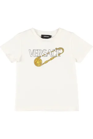 VERSACE Camiseta De Jersey De Algodón Estampada
