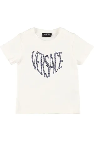 VERSACE Camiseta De Jersey De Algodón Bordada
