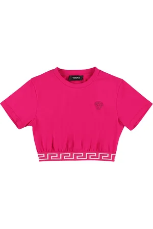 VERSACE Camiseta De Jersey De Algodón Bordada