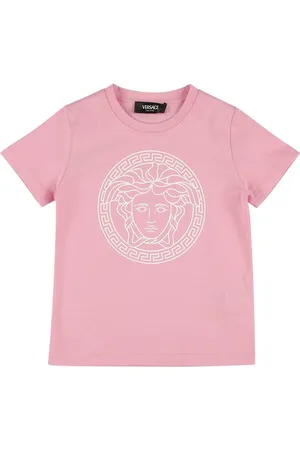 VERSACE Camiseta De Jersey De Algodón Con Logo