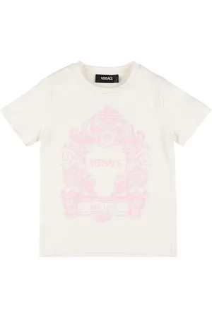 VERSACE Camiseta De Jersey De Algodón Con Logo