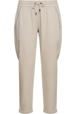 Brunello Cucinelli Pantalones Joggers De Algodón Jersey