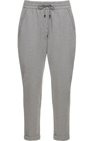 Brunello Cucinelli Pantalones Joggers De Algodón Jersey