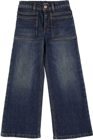 Balmain Jeans De Denim De Algodón Orgánico