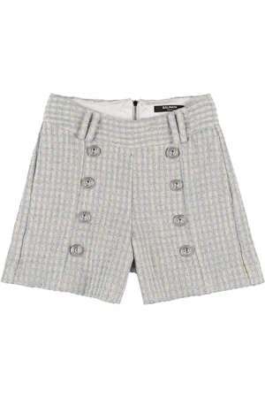 Balmain Shorts De Lurex Y Jacquard