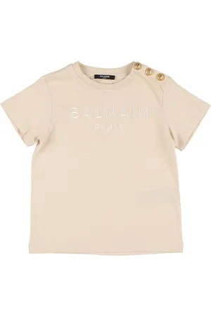 Balmain Camiseta De Jersey De Algodón Orgánico