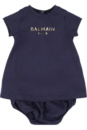Balmain Vestido Y Cubre Pañal De Algodón