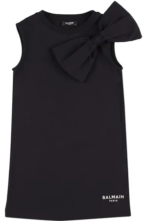 Balmain Vestido De Jersey De Algodón Orgánico