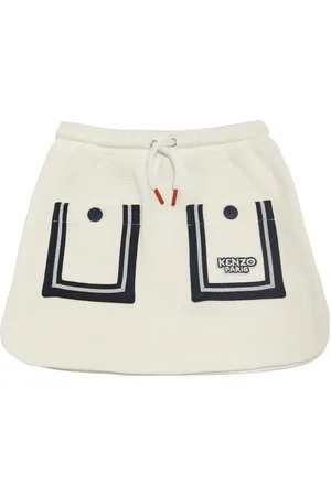Kenzo Falda De Algodón Jersey Con Bolsillo