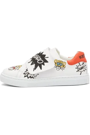 Kenzo Sneakers De Piel Bordadas
