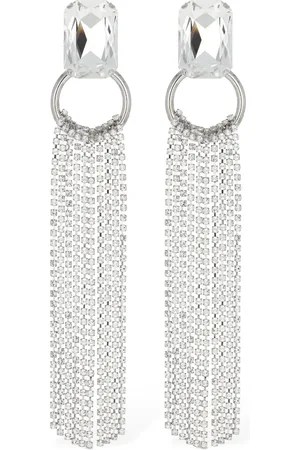 Alessandra Rich Collar De Cristales Con Flecos