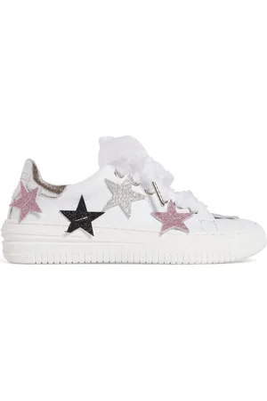 MONNALISA Sneakers De Piel Con Bordados