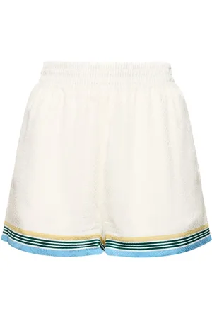 Casablanca Shorts De Satén De Seda Estampados