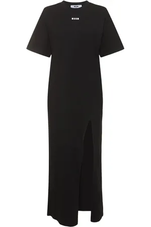 Msgm Vestido Midi De Algodón