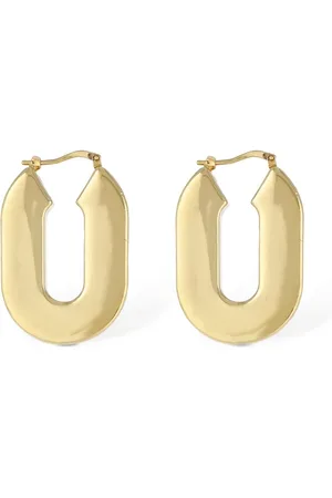 Jil Sander Pendientes De Aro Bw3 3
