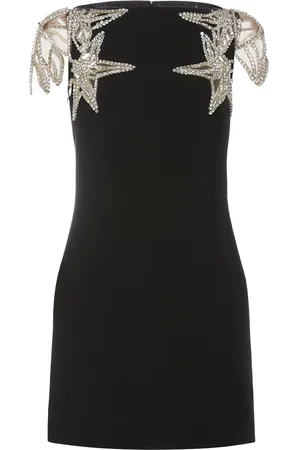 Dsquared2 Vestido Corto De Cady Decorado