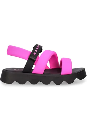Marni Sandalias De Piel Sintética Estampada