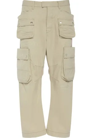 Dsquared2 Pantalones Cargo De Algodón Con Bolsillos
