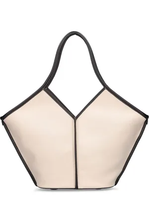 Hereu Bolso Tote Calella De Piel Y Lona