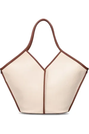 Hereu Bolso Tote Calella De Piel Y Lona