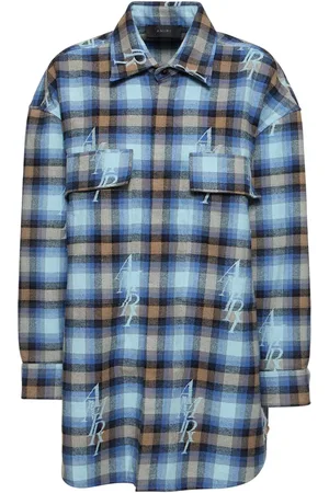 AMIRI Camisa De Franela De Algodón A Cuadros