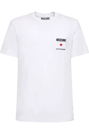 Moschino Camiseta De Jersey De Algodón Estampada