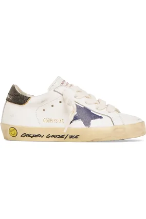 Golden Goose Sneakers Super-star De Piel Con Cordones